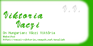 viktoria vaczi business card