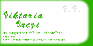 viktoria vaczi business card